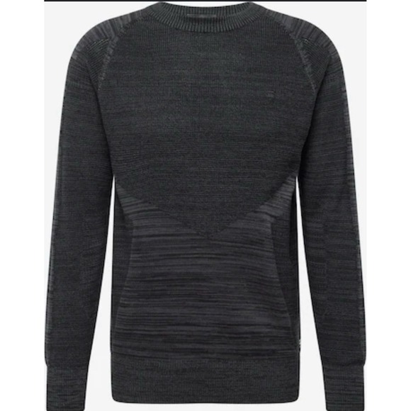 G star fusion Knit sweater Size Large Men's. NWT Black Grey Hue